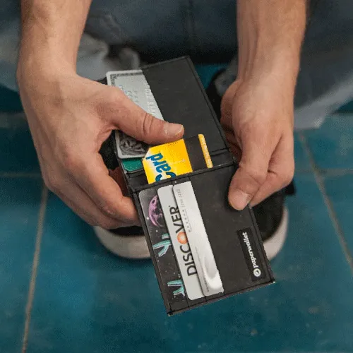 Black | RFID Flat Wallet