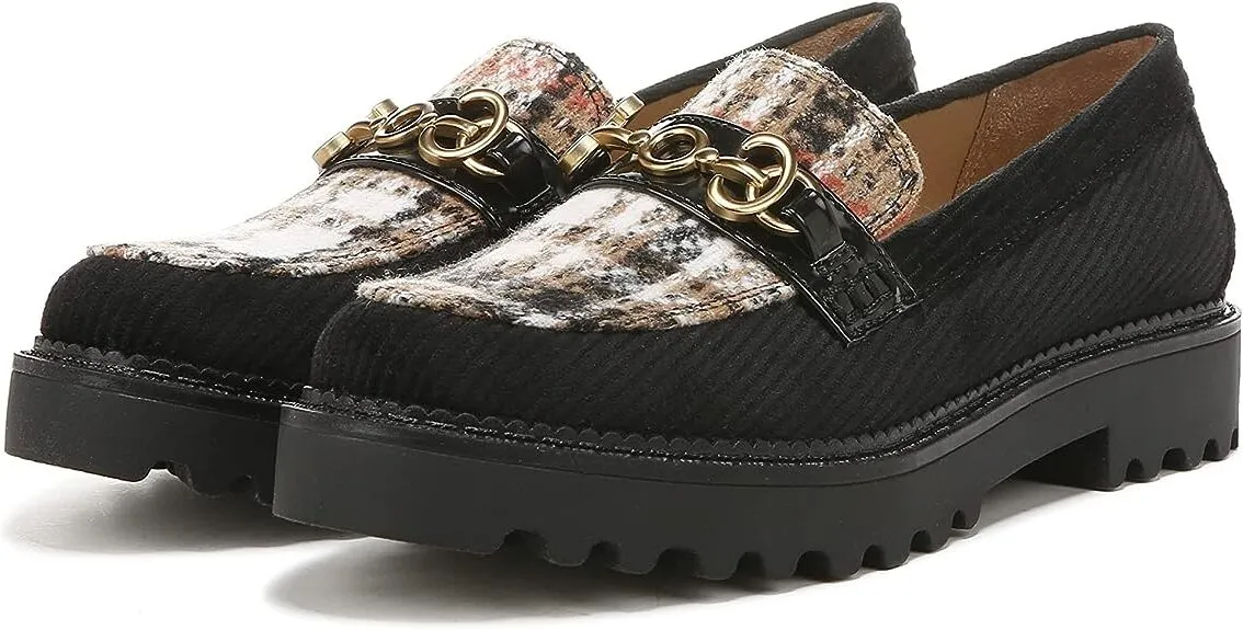 Black/Black Multi/Black Circus By Supportive Rounded Deana Sam Versatile product line On Toe Slip Loafers Edelman