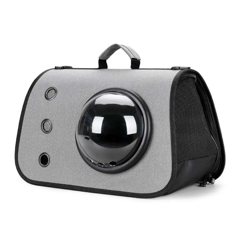 Blue Oxford Style Portable Breathable Cat Briefcase