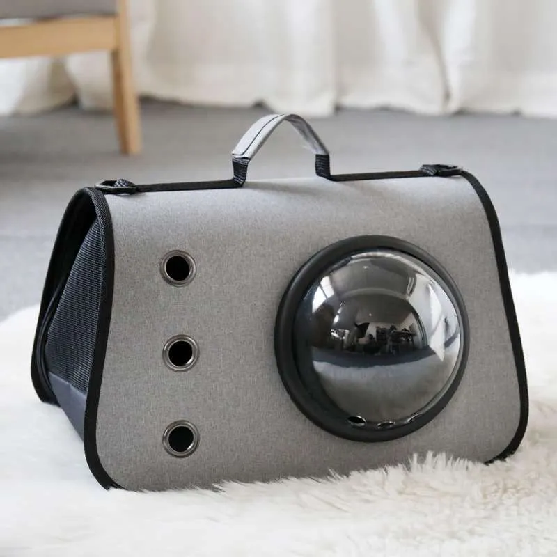 Blue Oxford Style Portable Breathable Cat Briefcase