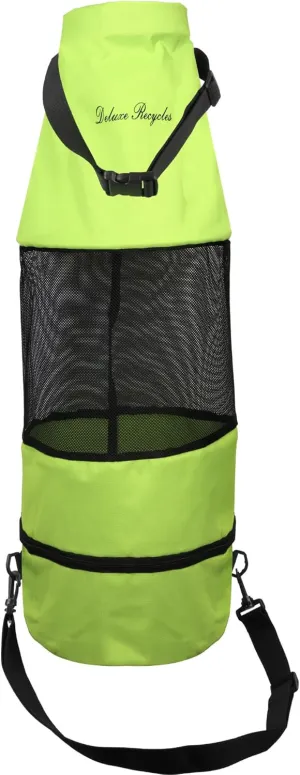 Boat Trash Can Bag - Durable 600D Mesh Oxford Fabric, Bottom Zipper, and Washable - Ideal for Boats, Kayaks, Campers, RVs, and More (Apple Green)