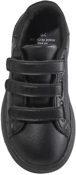 Boys Oxford Black School Uniform Shoes Unisex