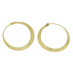 Brass Hoop Earrings - Sm