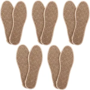 Breathable Cotton and Linen Shoe Insoles with Aroma Absorbent Inserts for Men and Women for Sneakers Boots and Casual Shoes