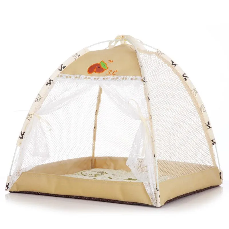 Breathable Mesh Cat Outdoor House