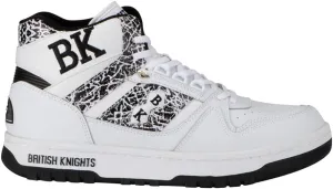 British Knights Mens Kings Sl High Sneakers Shoes Casual - White - Size 7.5 D