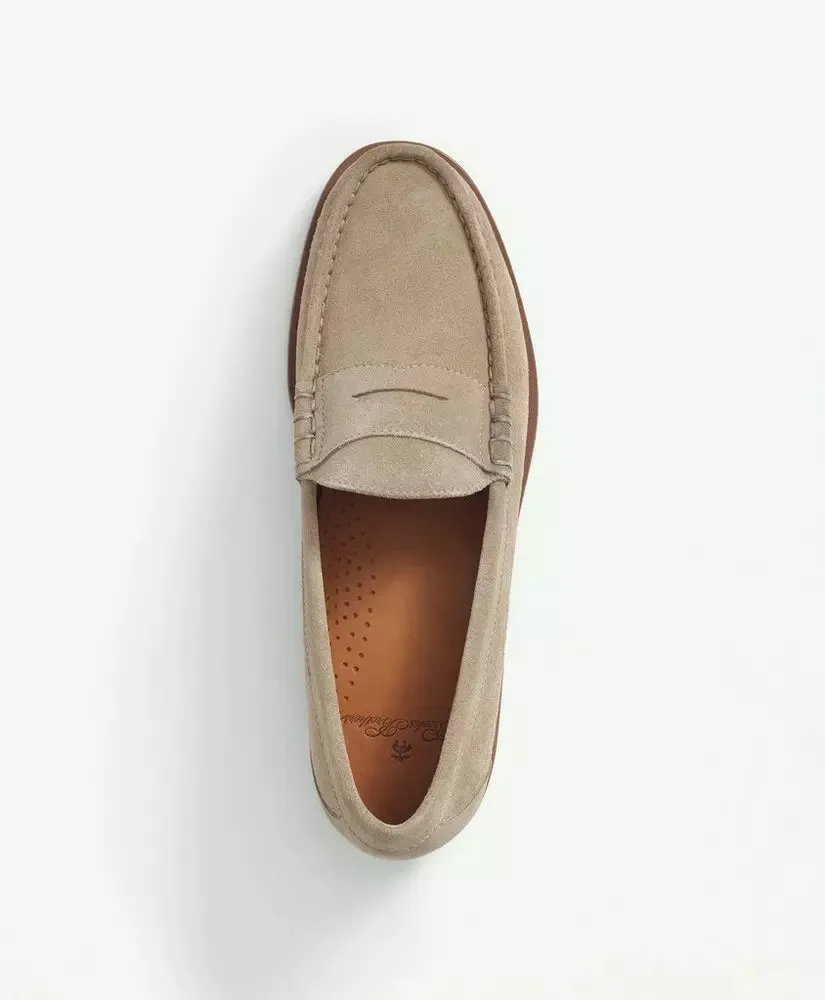 Brooks Brothers Suede Penny Loafers