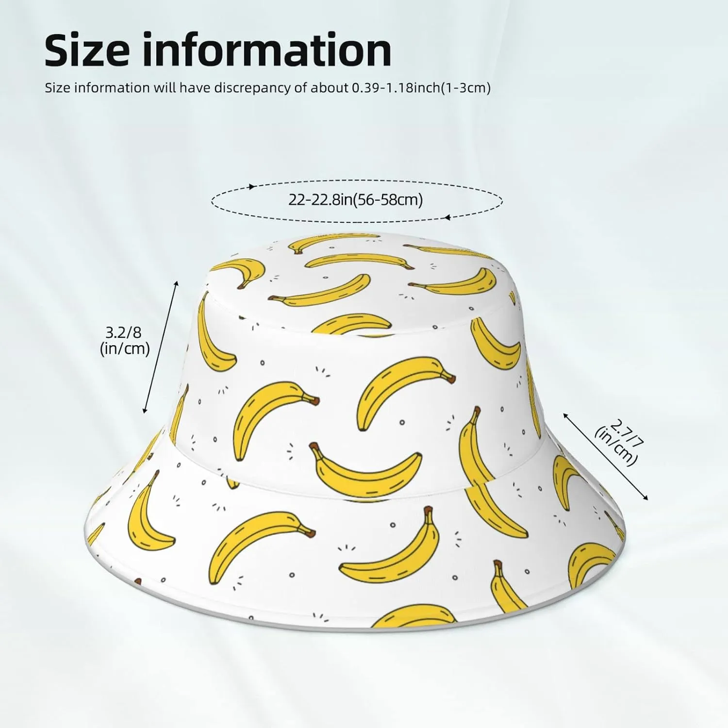 Bucket Hat Double-Side-Wear Reversible Sun Hat Beach Travel Hiking for Women Men