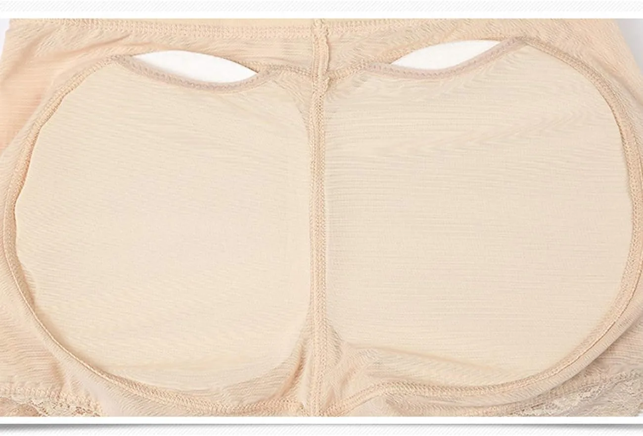 Butt Lifter Hip Enhancer Pads Underwear Shapewear Lace Padded Control Panties Shaper Booty Fake Pad Briefs Boyshorts