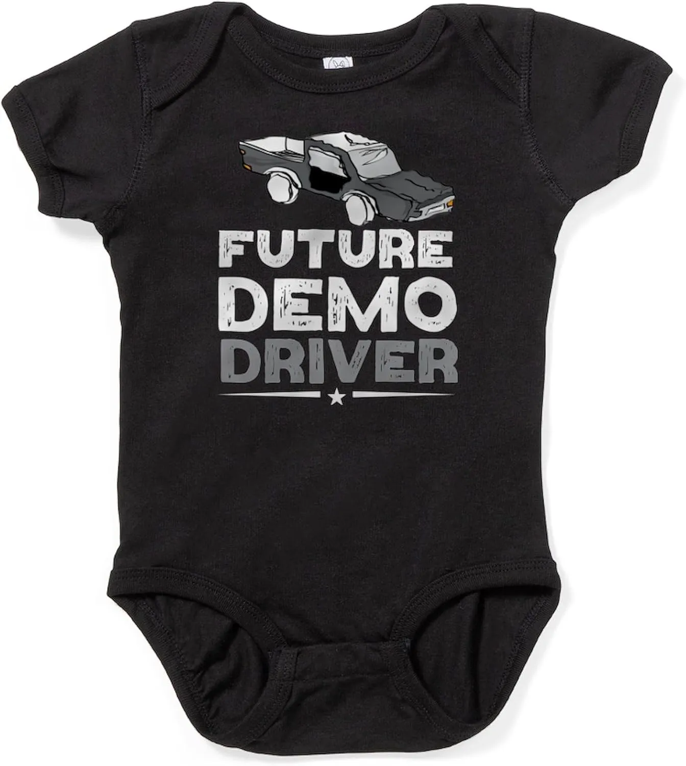 CafePress Future Demo Driver Demolition Derby Driv Body Suit Cute Infant Bodysuit Baby Romper Dark