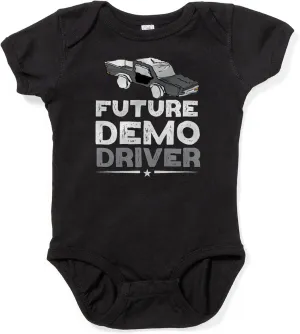 CafePress Future Demo Driver Demolition Derby Driv Body Suit Cute Infant Bodysuit Baby Romper Dark