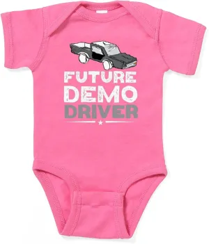 CafePress Future Demo Driver Demolition Derby Driv Body Suit Cute Infant Bodysuit Baby Romper Dark