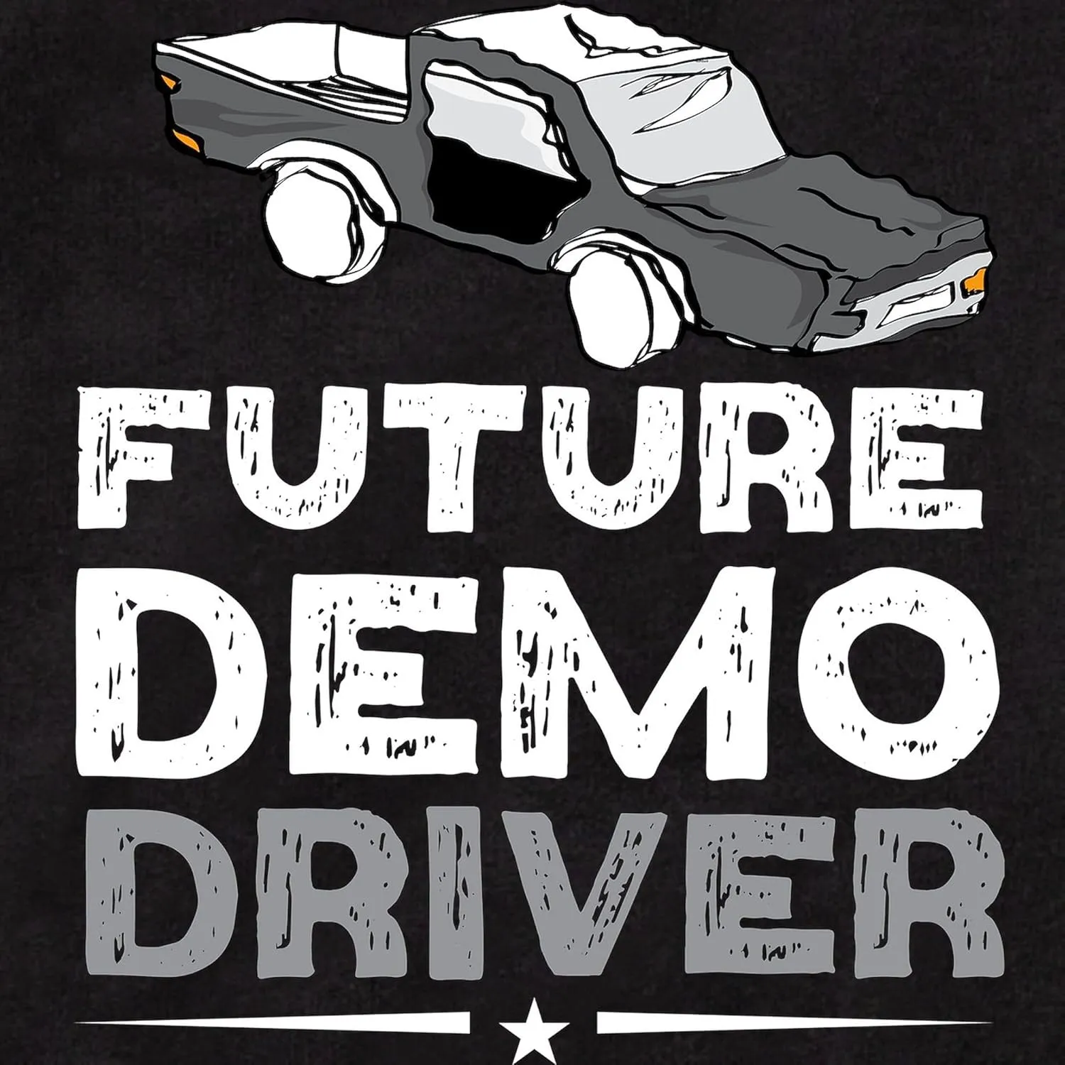 CafePress Future Demo Driver Demolition Derby Driv Body Suit Cute Infant Bodysuit Baby Romper Dark