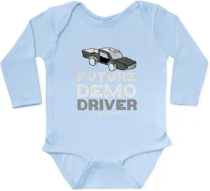 CafePress Future Demo Driver Demolition Derby Driv Body Suit Cute Long Sleeve Infant Baby Bodysuit Romper