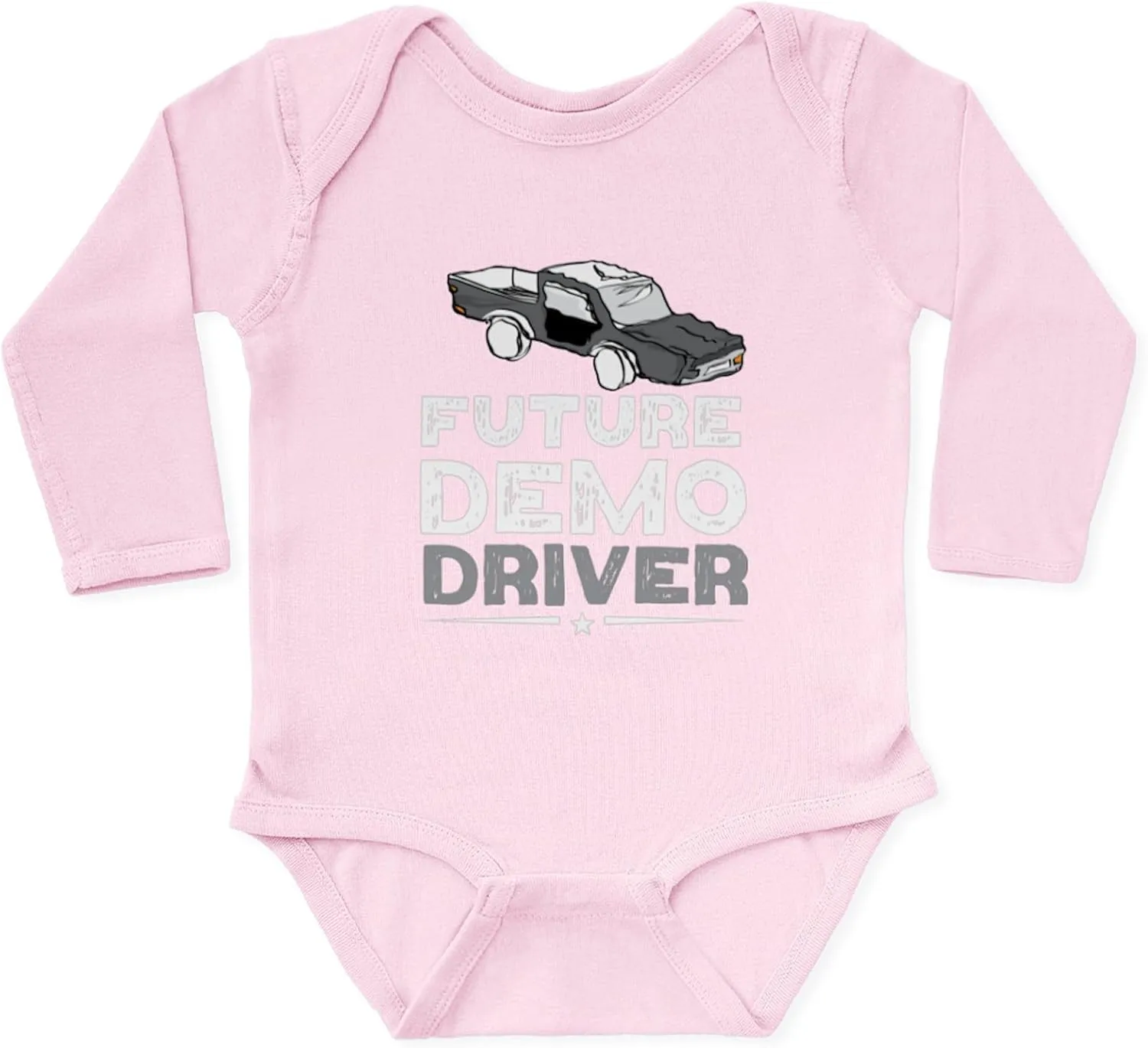 CafePress Future Demo Driver Demolition Derby Driv Body Suit Cute Long Sleeve Infant Baby Bodysuit Romper
