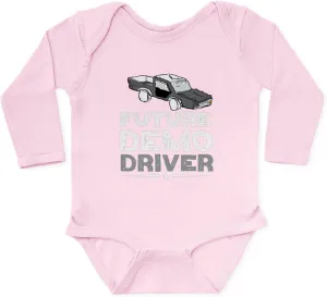 CafePress Future Demo Driver Demolition Derby Driv Body Suit Cute Long Sleeve Infant Baby Bodysuit Romper