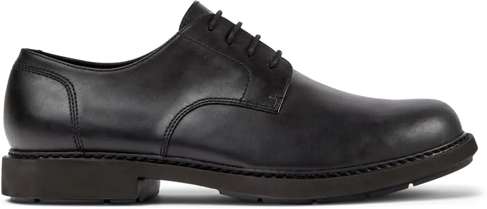 Camper Neuman Blucher Dress Shoes for Men - Ultra-Comfortable Round Toe Leather Men’s Shoes with Breathable Lining and Lightweight EVA Outsoles