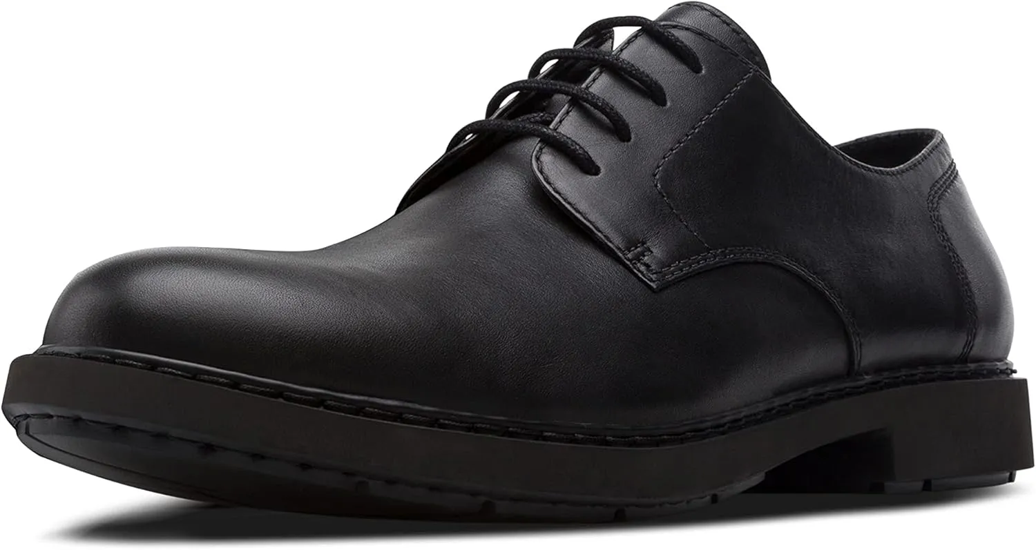 Camper Neuman Blucher Dress Shoes for Men - Ultra-Comfortable Round Toe Leather Men’s Shoes with Breathable Lining and Lightweight EVA Outsoles