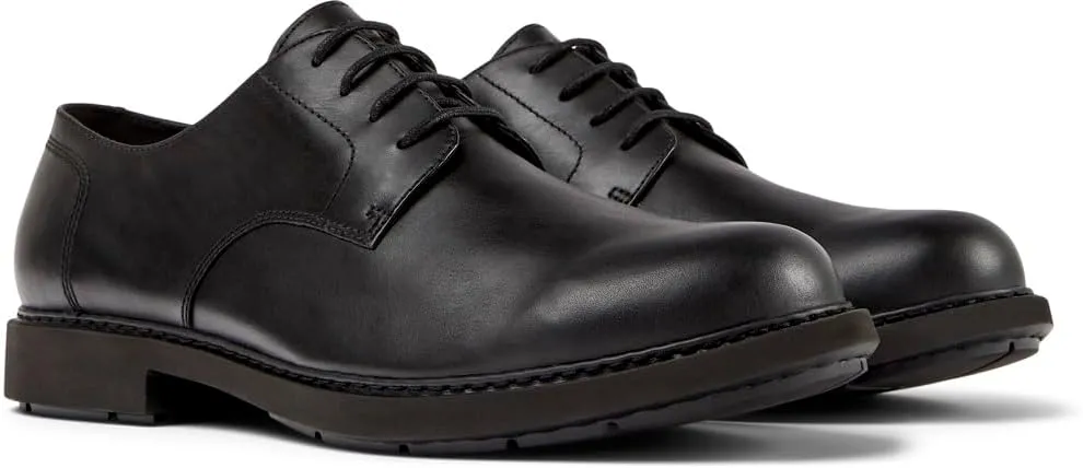 Camper Neuman Blucher Dress Shoes for Men - Ultra-Comfortable Round Toe Leather Men’s Shoes with Breathable Lining and Lightweight EVA Outsoles