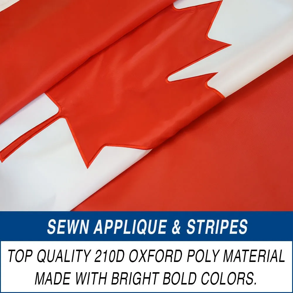 Canada Embroidered Flag 3x5ft
