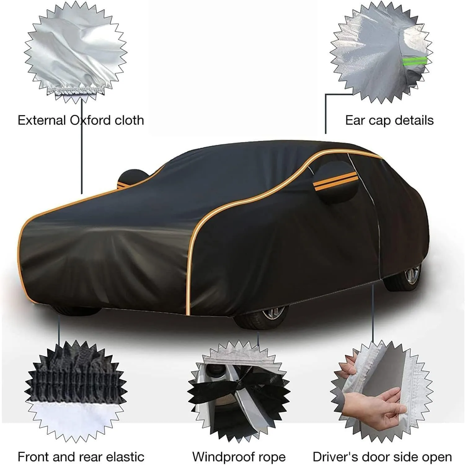 Car Cover Compatible with Bentley Hunaudieres Bacalar Speed 2017-2025 - 5-Layer All-Weather, Waterproof and Hailproof Defense(F,Bacalar)