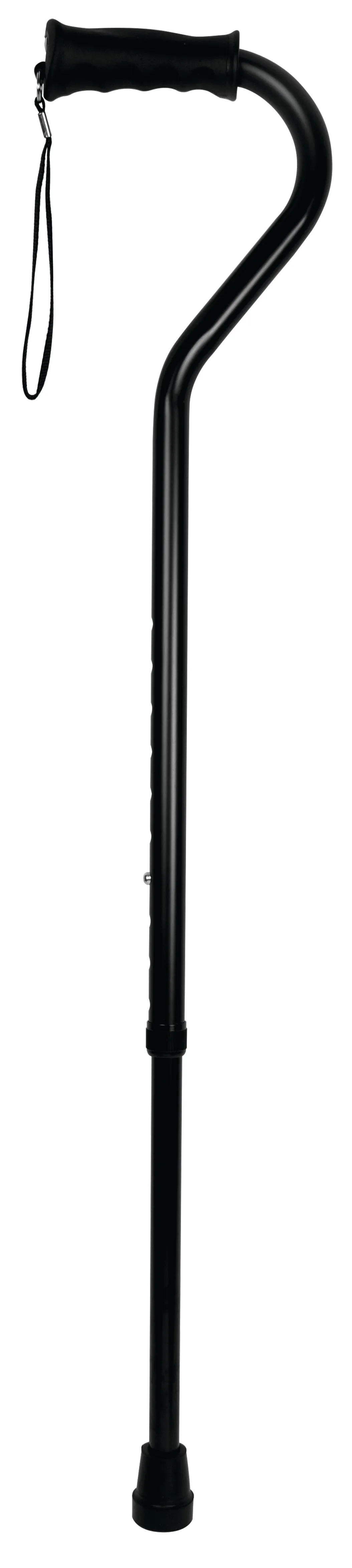 Carex Soft Grip Derby Walking Cane Black