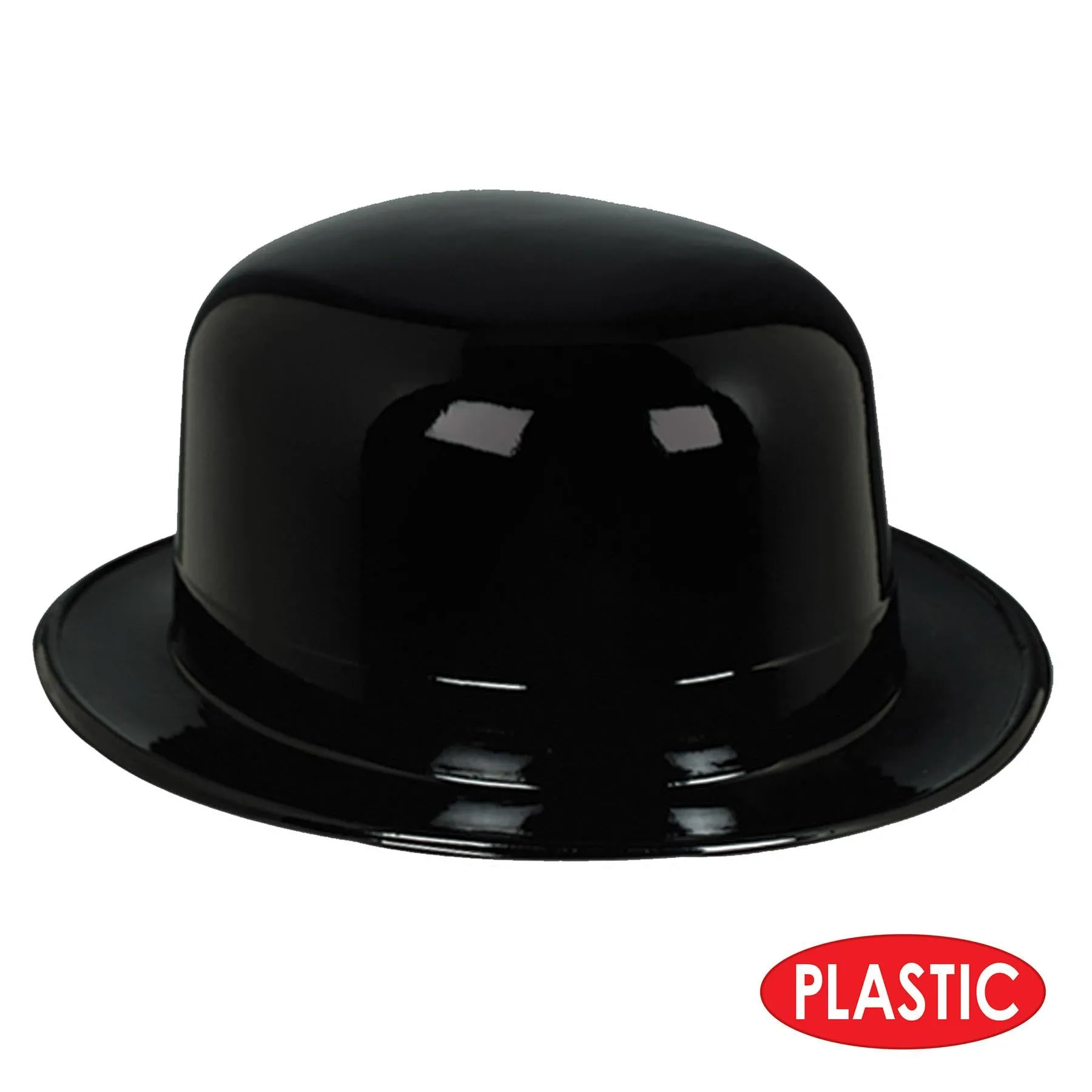 Casino Night Black Plastic Derby (48 per Case)