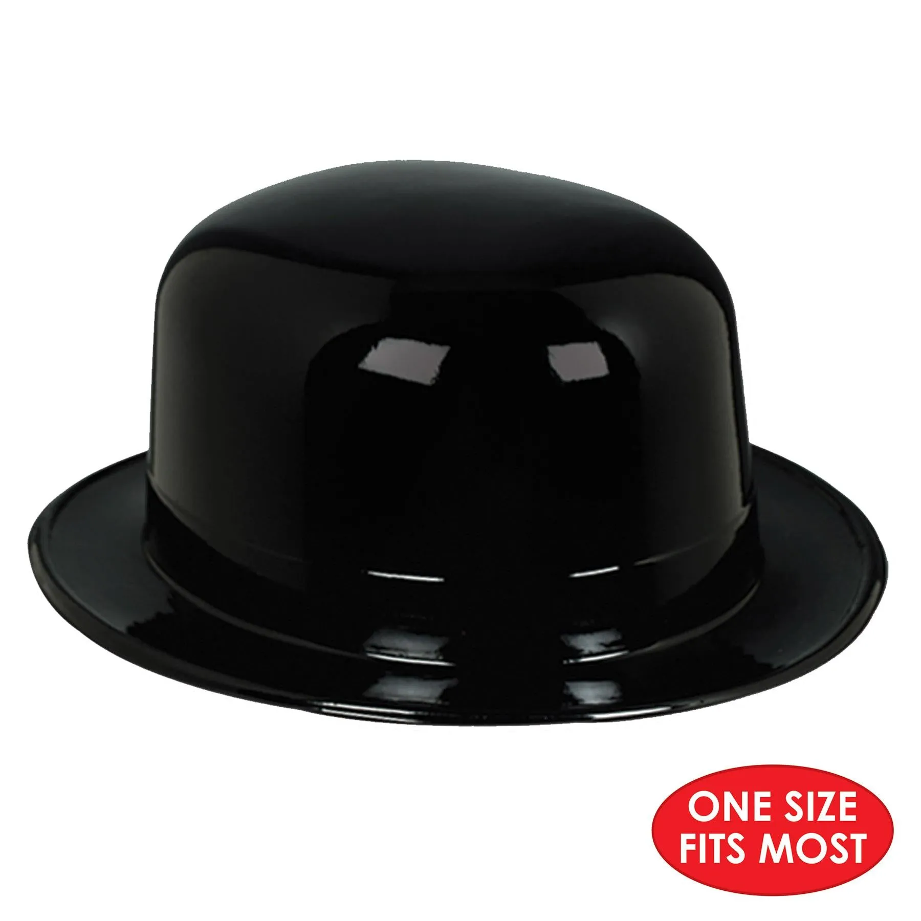 Casino Night Black Plastic Derby (48 per Case)