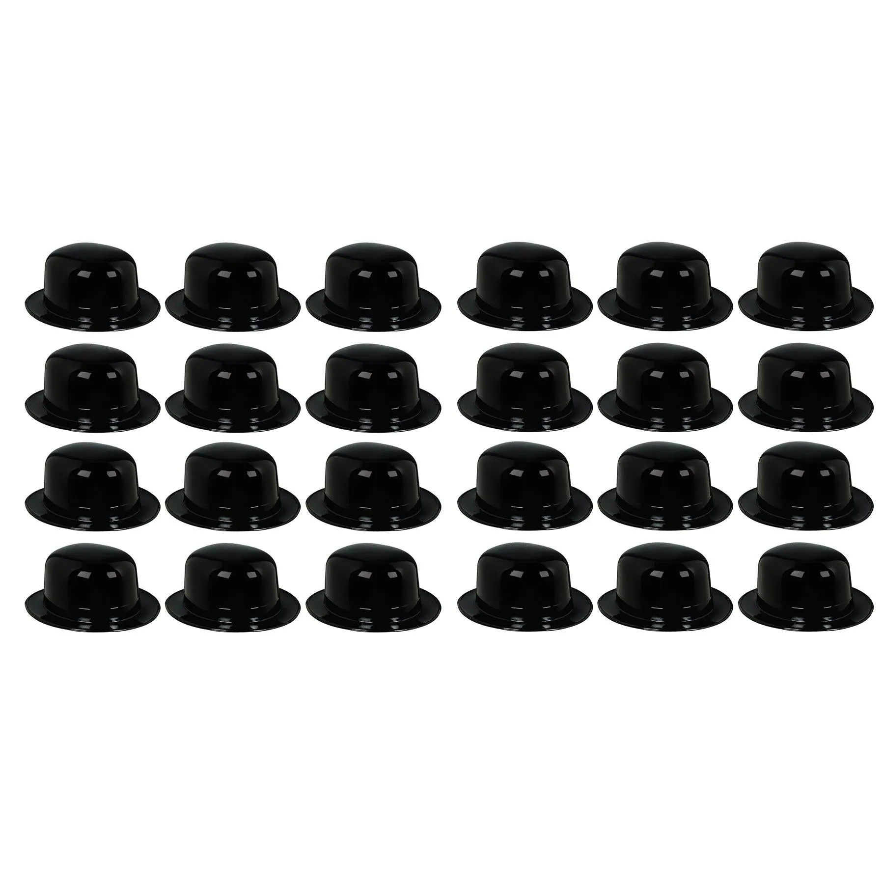 Casino Night Black Plastic Derby (48 per Case)