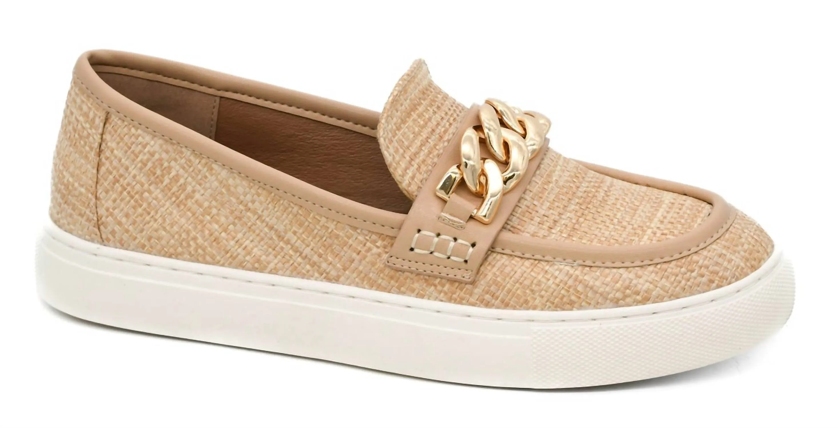 Chain Reaction Loafer In Raffia