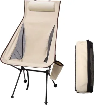 Chairs Ultralight Folding Moon Chairs Outdoor Camping Chair Removable Washable Fishing Picnic BBQ Chairs with Carry Bag Outdoor Stool