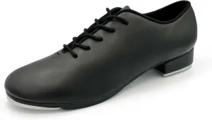 Child Vegan Oxford Lace Up Tap Dance Shoe, Leather Tap Shoes Non-Slip Tap/Jazz Shoes for Girls Boys | TA04