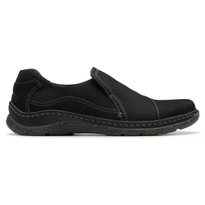 Clarks Orlene Slip Black Leather Shoe (Women's)