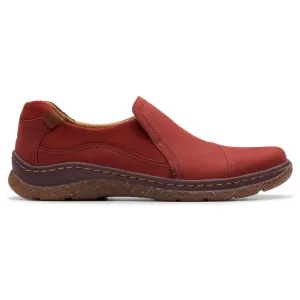Clarks Orlene Slip Chestnut Nubuck Shoe (Women's)