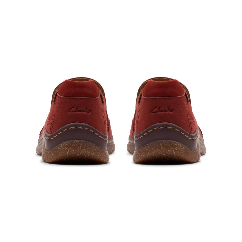 Clarks Orlene Slip Chestnut Nubuck Shoe (Women's)