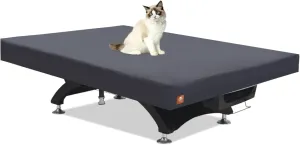 ClawsCover Pool Table Cover 7/8/9 Feet,Heavy Duty Waterproof Scratch-Free 600D Polyester Cloth,Outdoor Pool Table Covers,All-Weather Protection,Indoor Billiards Table Accessories,Dark Grey