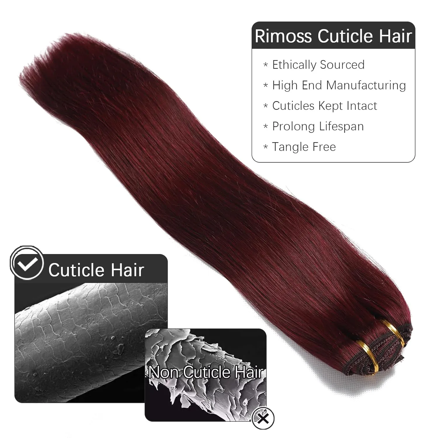 Clip in Hair Extensions Real Human Hair - 160g 20 Inch 7pcs, Burgundy Red Color - Premium Soft Hair Extensions Real Human Hair Clip ins Straight Double Weft for Women (#99J 20 Inch)