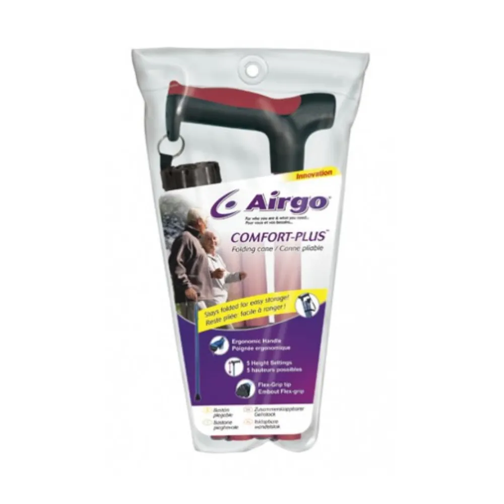 Comfort-Plus™ Limited access Cane Exceptional value Folding Airgo® Aluminium