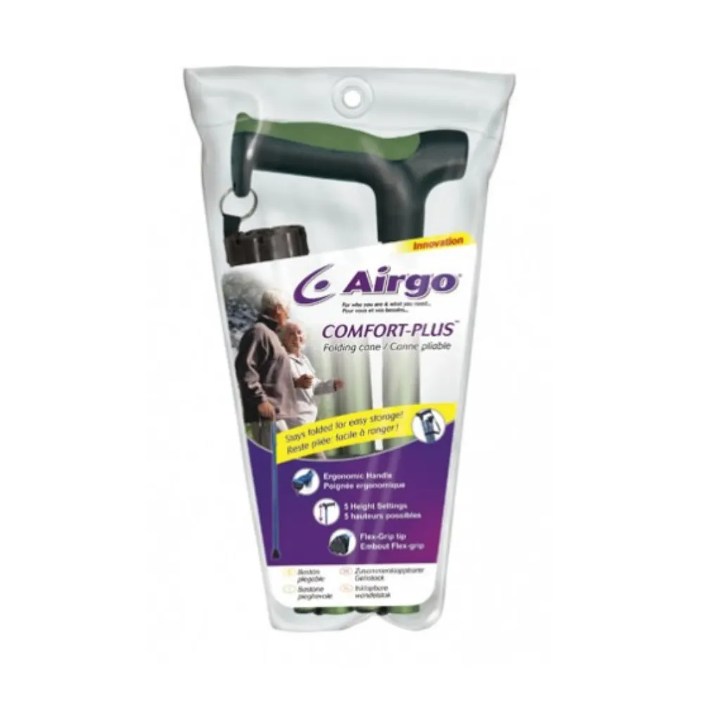 Comfort-Plus™ Limited access Cane Exceptional value Folding Airgo® Aluminium