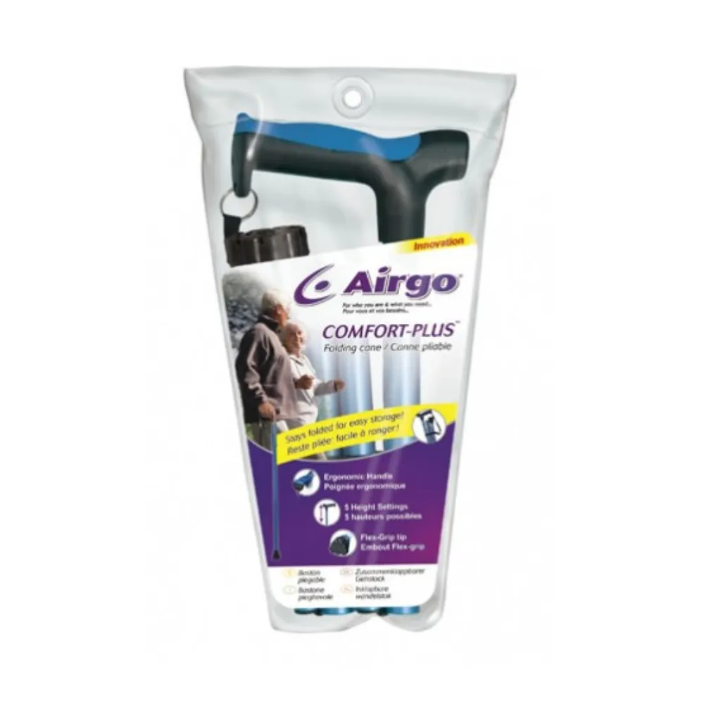 Comfort-Plus™ Limited access Cane Exceptional value Folding Airgo® Aluminium