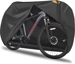 Comnova Bike Cover for 1 Bike - Outdoor Bike Cover for Stationary 1 Bike Waterproof Heavy Duty, 600D Bicycle Covers for Single eBike, Mountain Bike, Road Bike, Hybrid Bike, Beach Cruiser Bike Storage