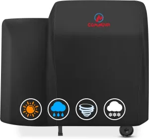 Comnova Grill Cover for Traeger - 600D Waterproof & Heavy Duty, Pellet BBQ Cover for Traeger 20 Series, Junior, Tailgater and Recteq 340 Grill