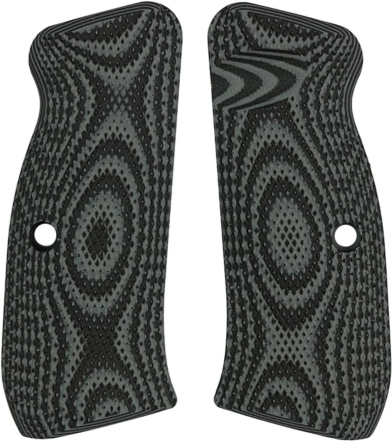 Compact CZ 75 Palm Swell Checkered G10 Grips