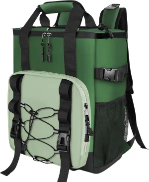 Cooler Backpack - Insulated & Leak Proof Backpack Cooler, 24 Can Portable Cooler Bag, Heavy Duty Waterproof Back Pack with Padded Handle