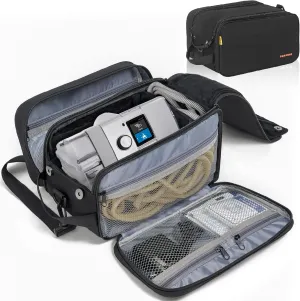 CPAP Travel Bag Compatible with ResMed AirSense 11, AirSense 10 Machine and Accessories,Portable Carrying Storage Case Compatible with AirSense 10 elite, AirStart 10,Philips Dreamstation 12"x 8.7"x 7"