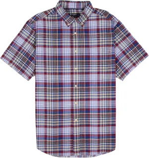 Cremieux Men's Lightweight Oxford Cotton Short Sleeve Button-Down Shirt with Pocket