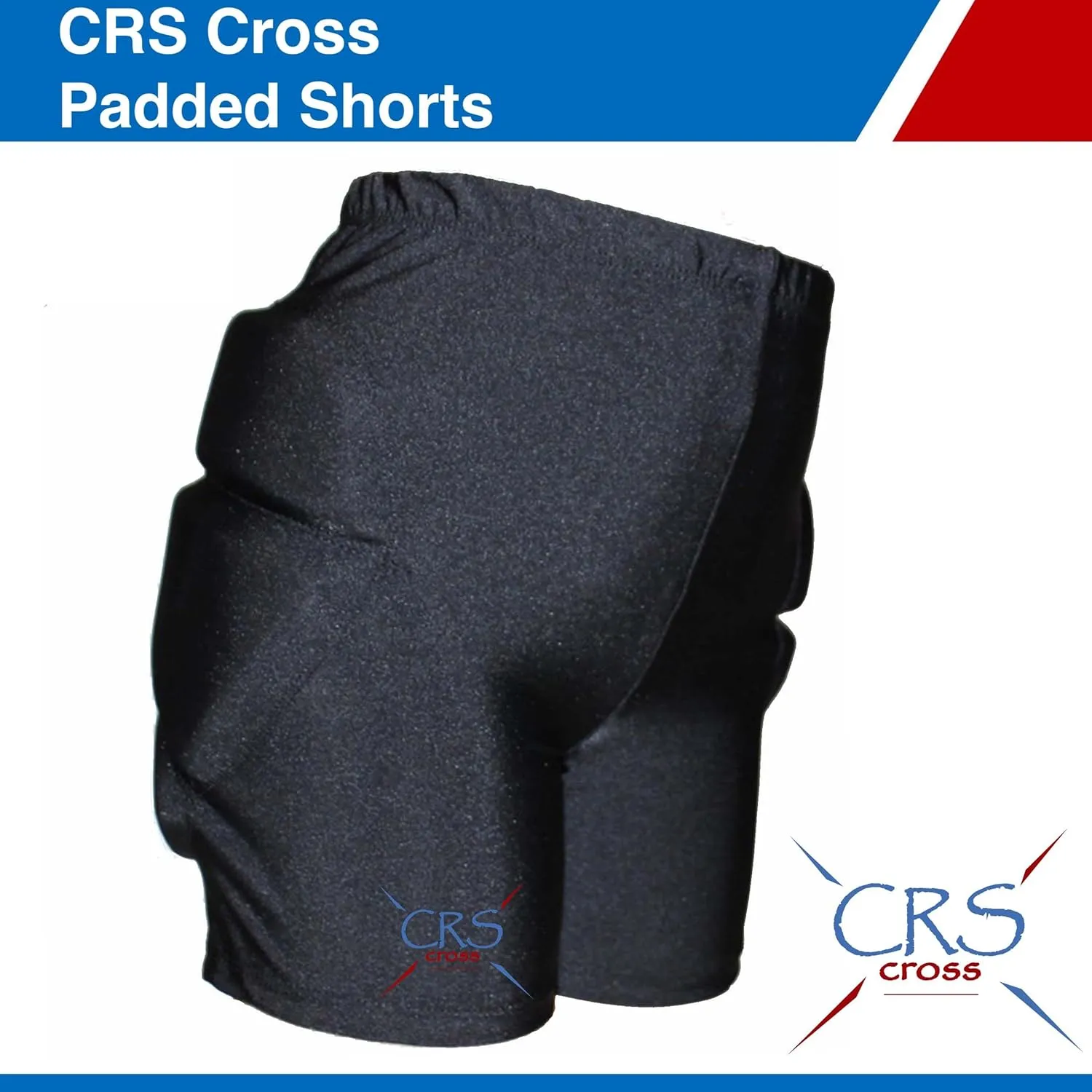 CRS Cross Padded Figure Skating Shorts. Crash Pad Pants for Roller, Inline, Ice Skating, Snowboarding, and Skiing. Fall Impact Protection for Butt, HIPS, and Tailbone