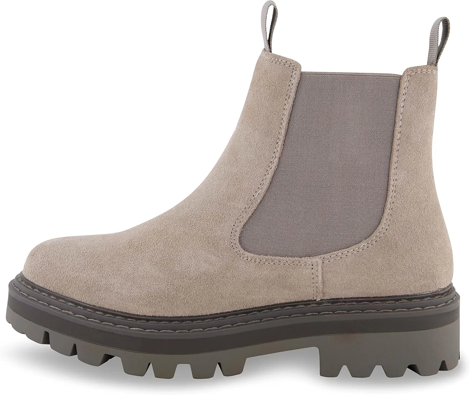 CUSHIONAIRE Women's Derby Genuine Suede Chelsea boot  Memory Foam, Wide Widths Available