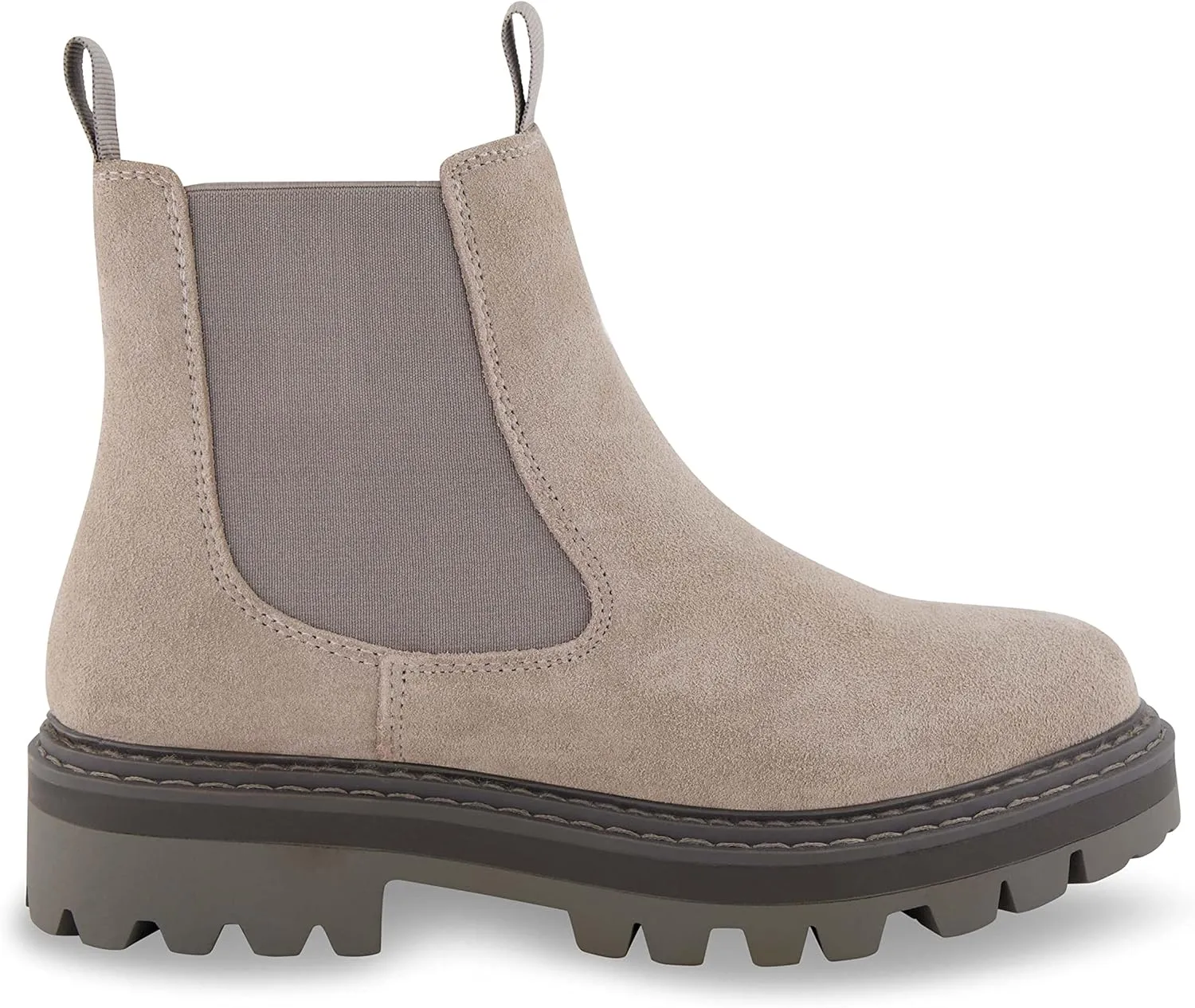 CUSHIONAIRE Women's Derby Genuine Suede Chelsea boot  Memory Foam, Wide Widths Available