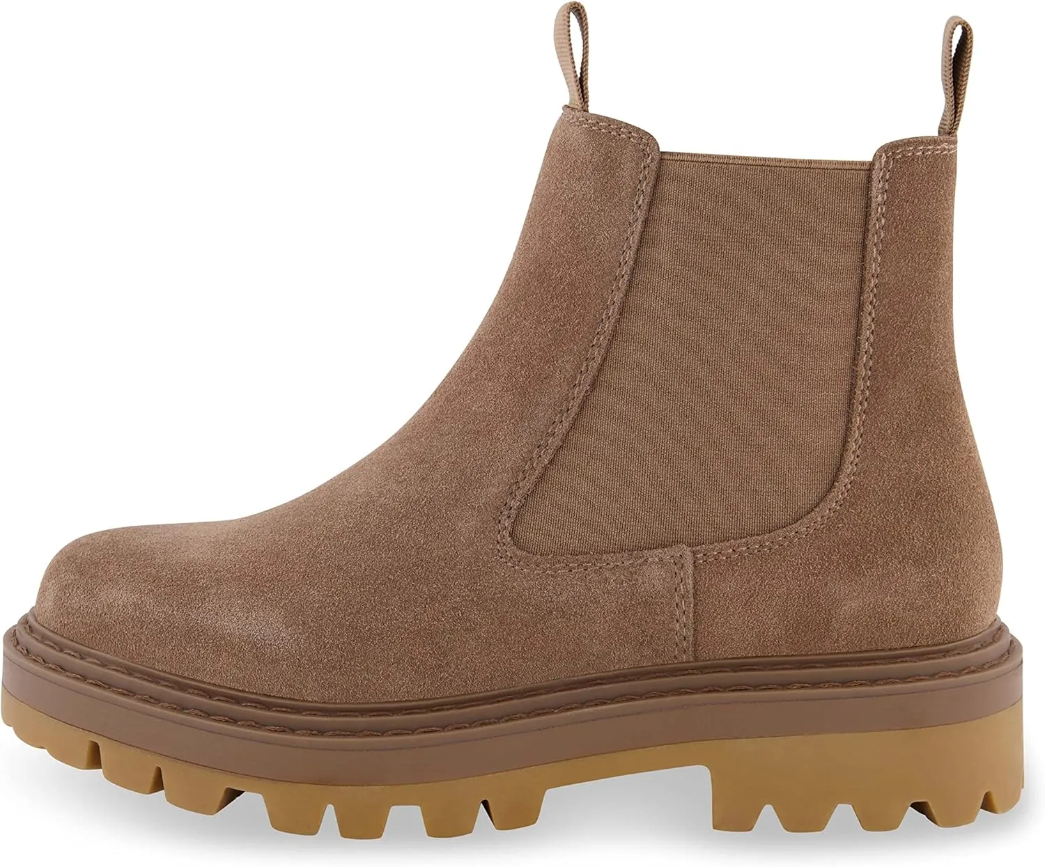 CUSHIONAIRE Women's Derby Genuine Suede Chelsea boot  Memory Foam, Wide Widths Available